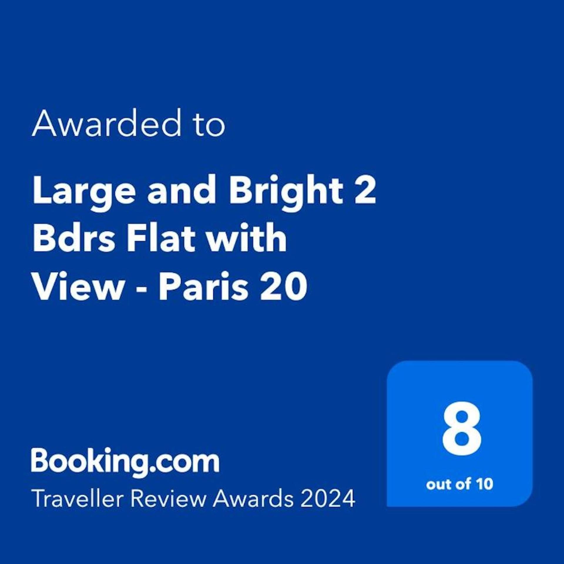 Large And Bright 2 Bdrs Flat With View - Paris 20 Exterior foto